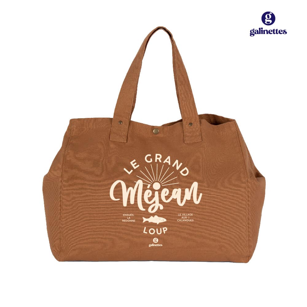 Sac cabas brodé le Grand Méjean Loup – Image 6