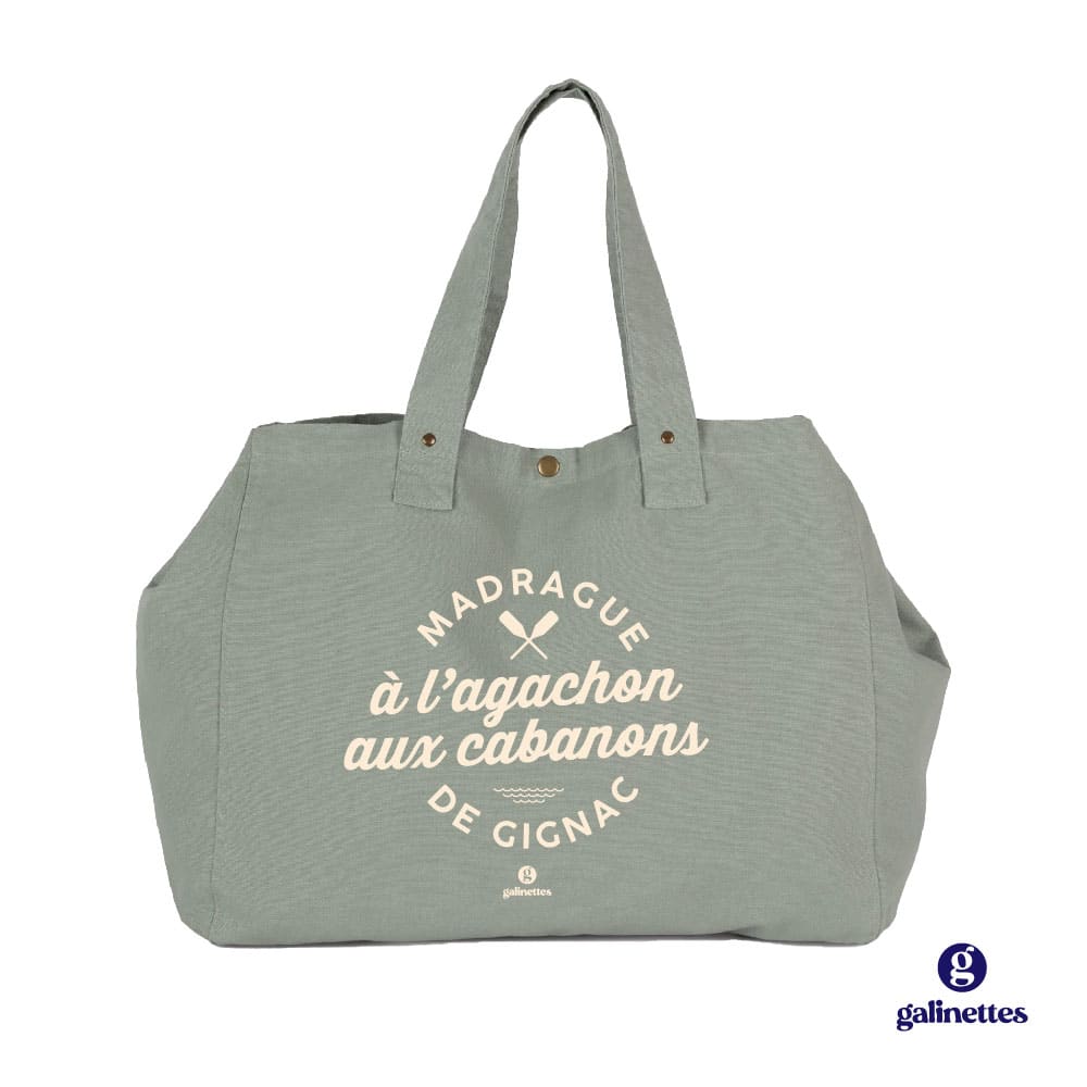 Sac cabas brodé | Madrague de Gignac, à l'agachon aux cabanons – Image 5