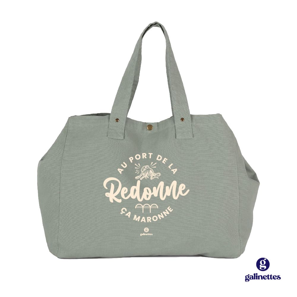 Sac cabas brodé | Au port de la Redonne, ça maronne – Image 8