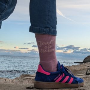 Chaussettes sport Girelle où tu iras rose