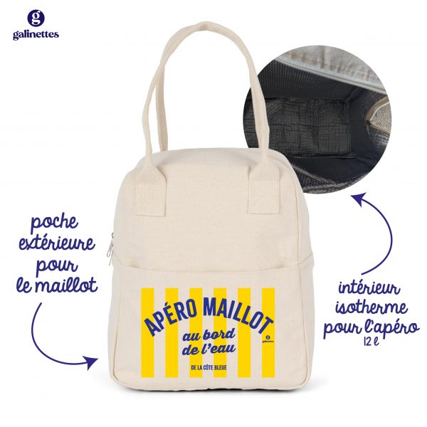Sac glacière isotherme « Apéro Maillot au bord de l’eau »