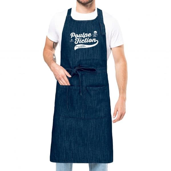 Tablier Jean Poulpe Fiction V2 - idée cadeau barbecue d'été – Image 3