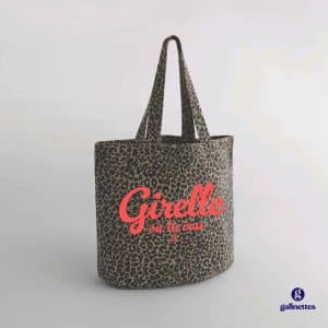 Sac cabas Léopard "Girelle où tu iras"