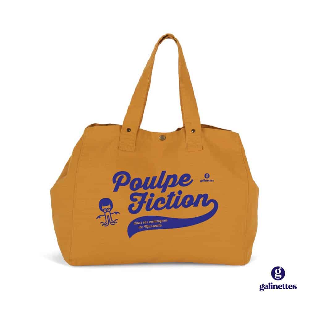 Sac cabas poulpe fiction dans les calanques de marseille